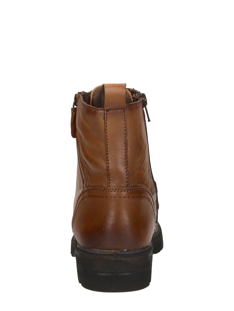Sub55 - Veterschoenen Hoog – cognac – foto 3 van 4