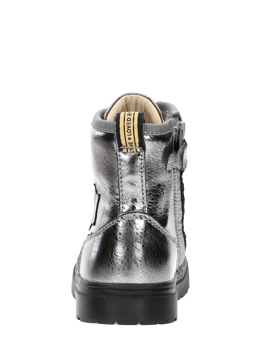 Shoesme - Veterschoen Hoog Zilver – zilverkleur – foto 3 van 4