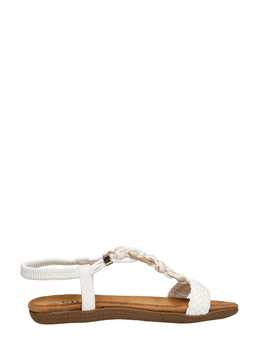 Sub55 - Sandalen Plat – wit – foto 4 van 4
