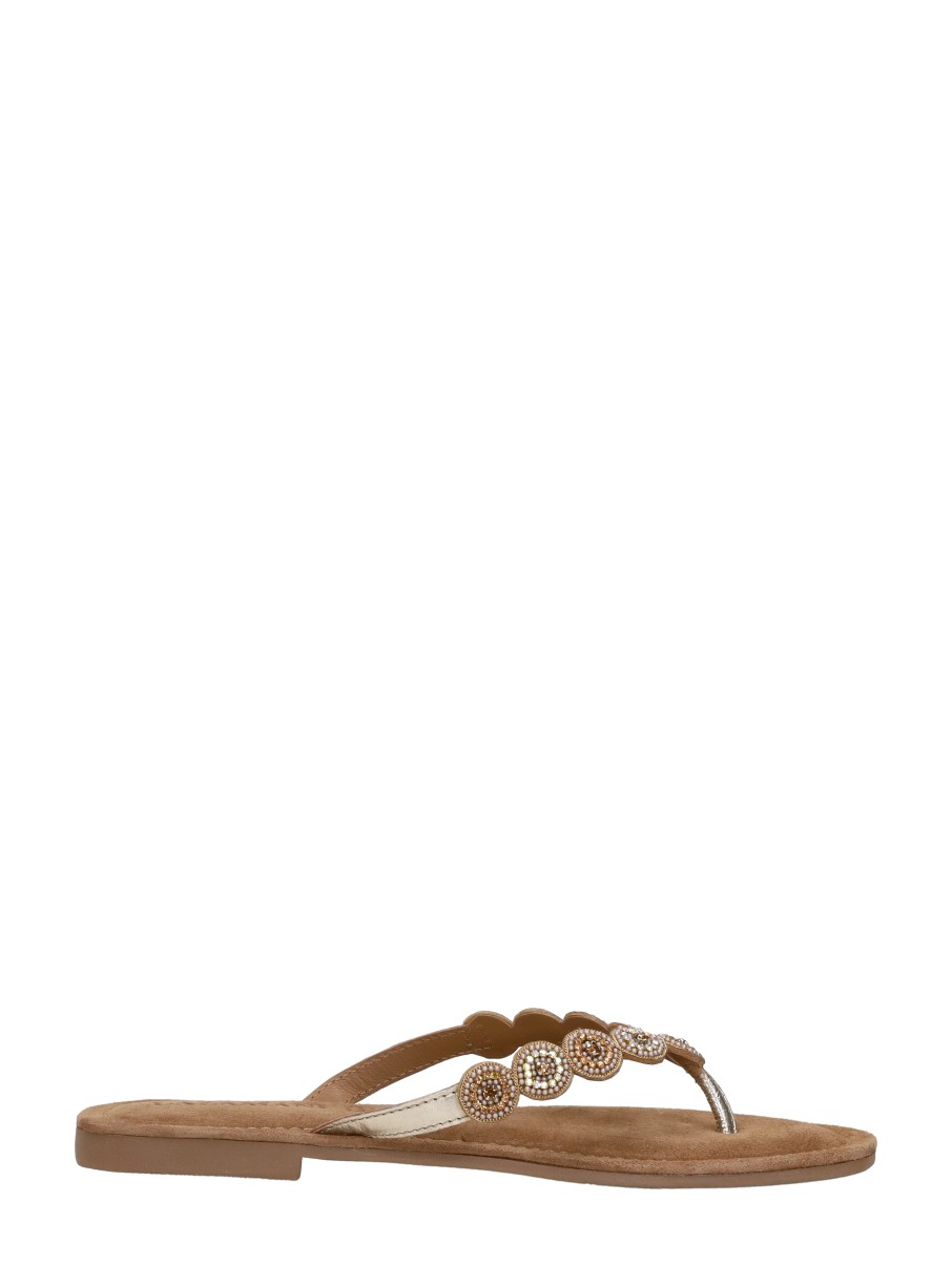 Lazamani - Teenslippers – goudkleur – foto 4 van 4