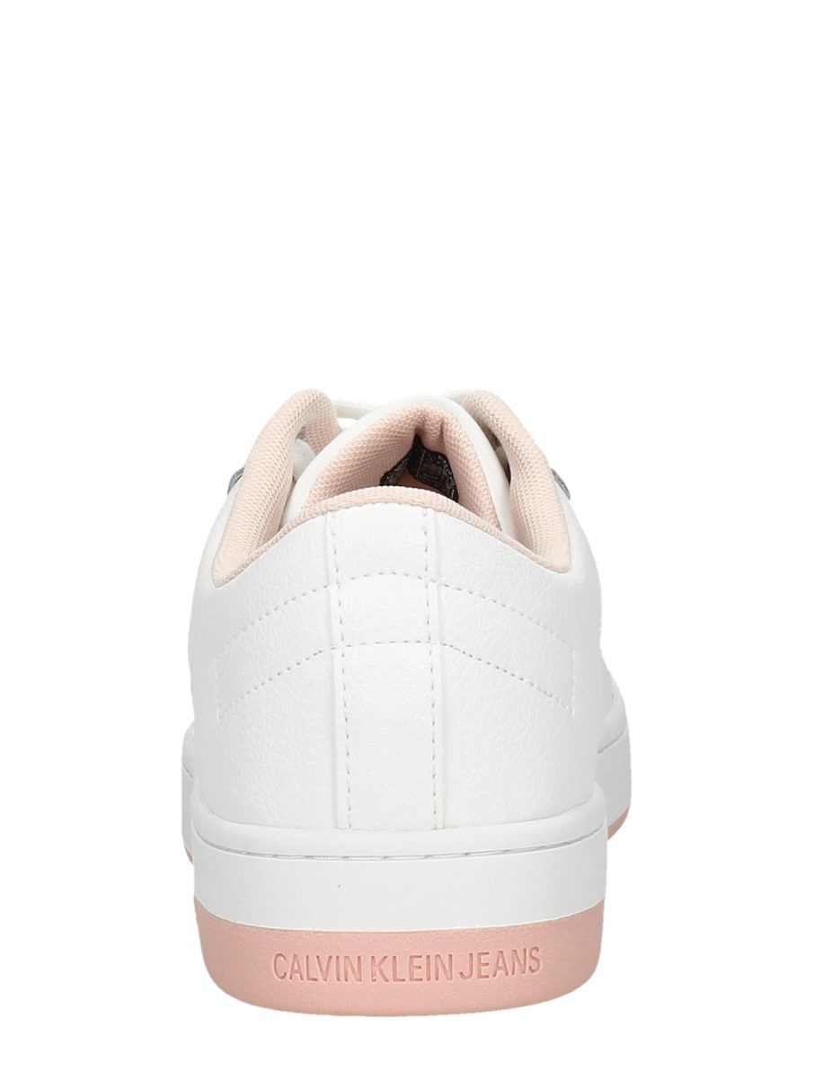 Calvin Klein - Cupsole Laceup Basket Low Lth – wit – foto 3 van 4