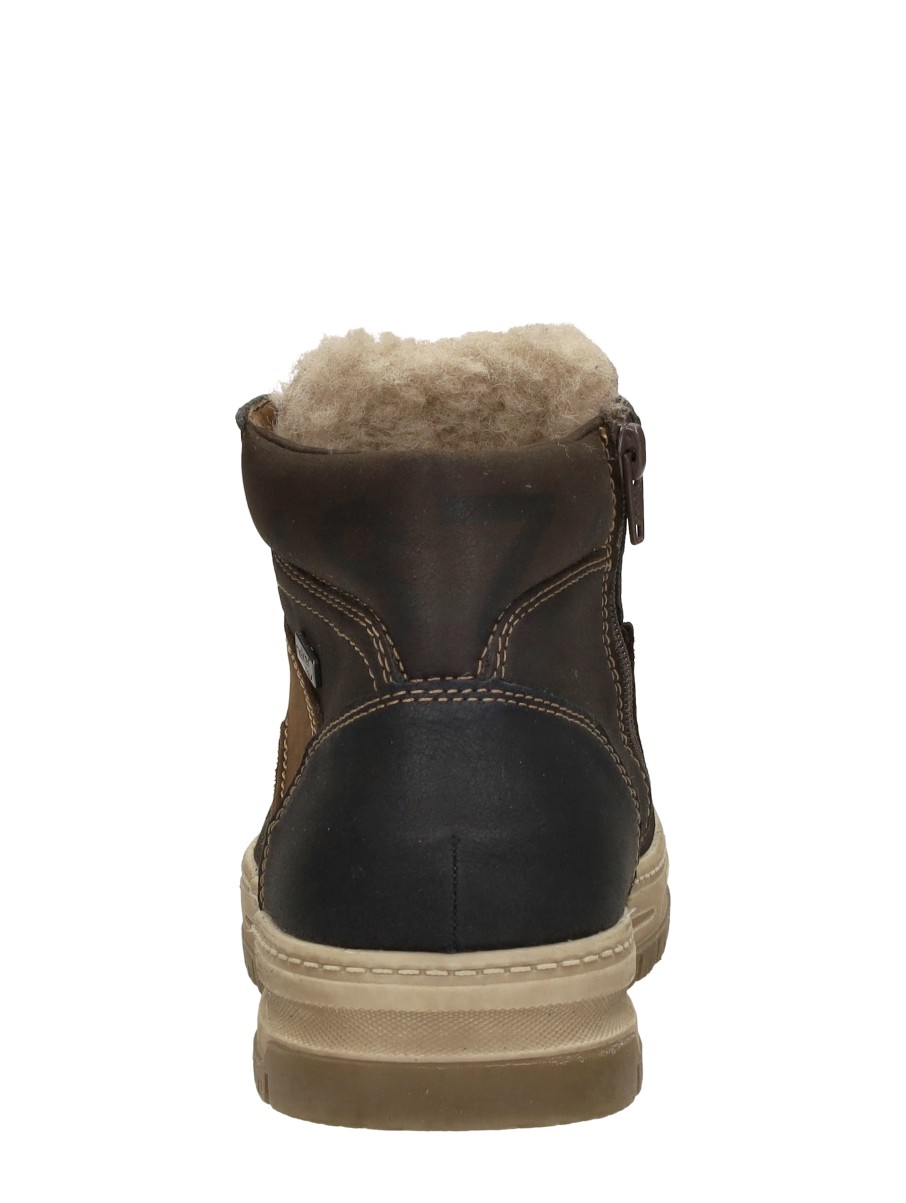 Rieker - Veterschoenen Hoog – donkerbruin – foto 3 van 4