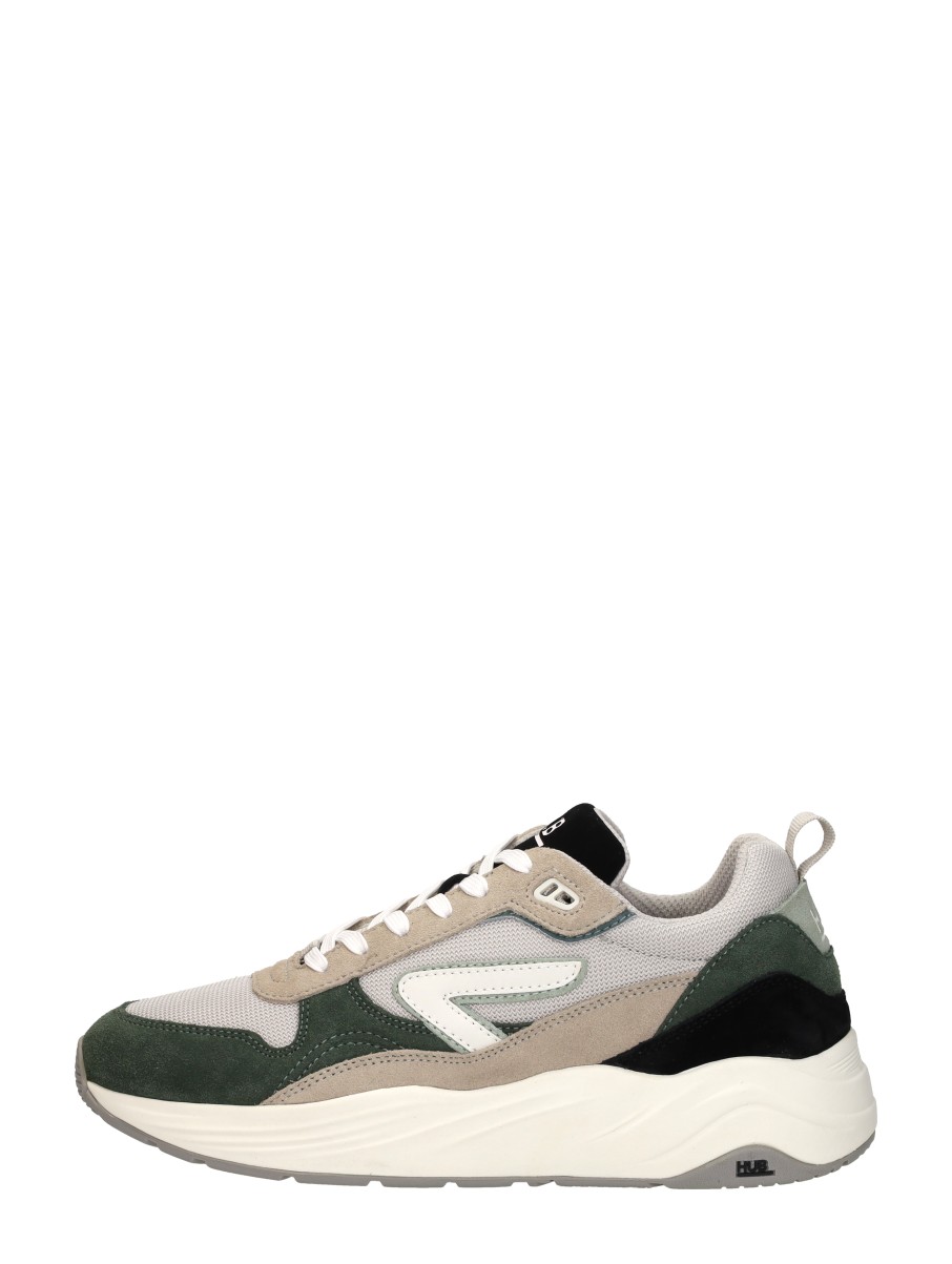 HUB Glide herensneaker groen