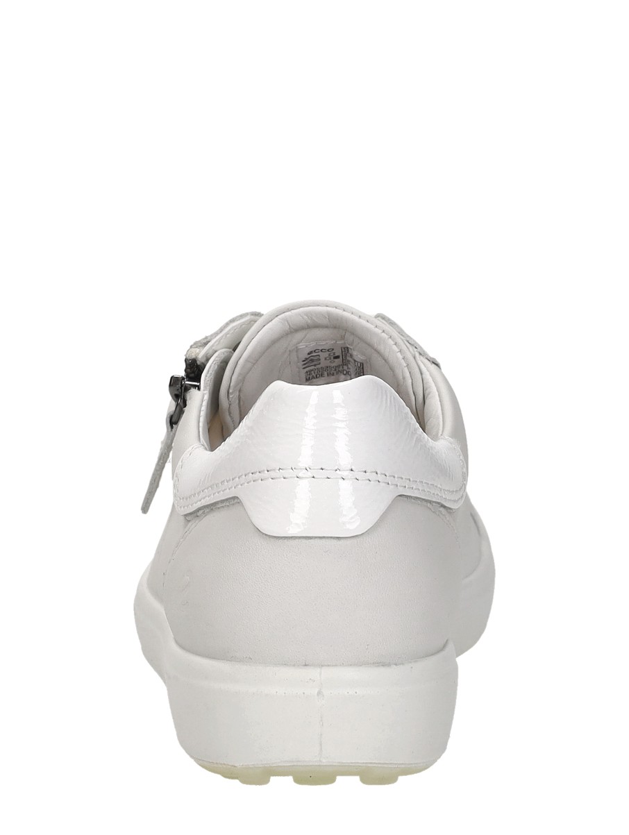 ECCO - Soft 7 Side Zip Lace – wit – foto 3 van 4