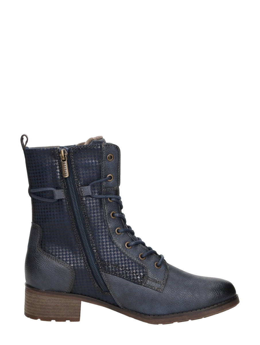 Mustang - Veterschoenen Hoog – blauw – foto 4 van 4