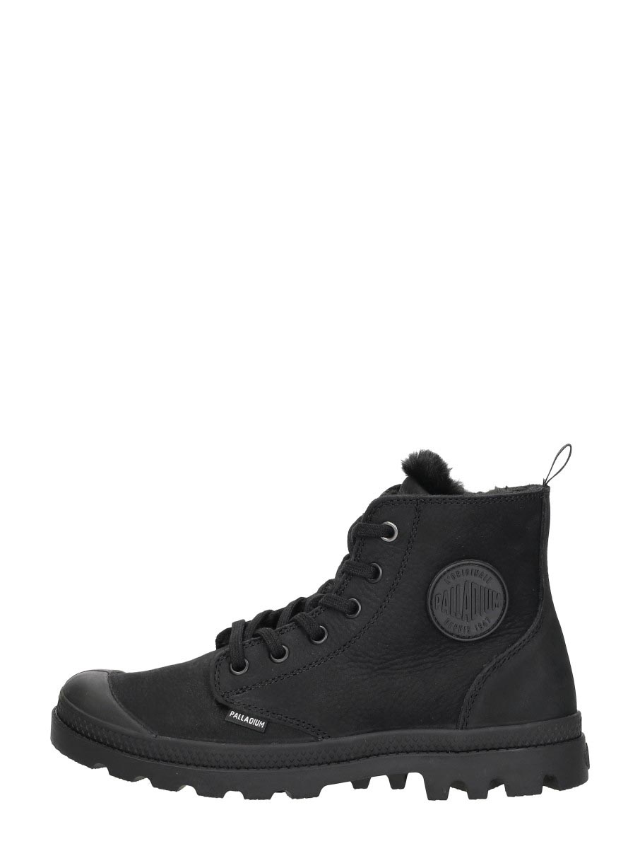 Palladium PAMPA HIGH ZIP WL - Volwassenen VeterlaarzenHalf-hoge schoenen - Kleur: Zwart - Maat: 37