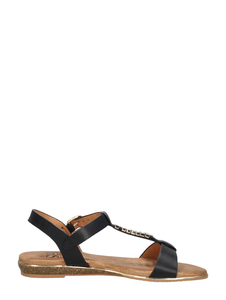 Sub55 - Sandalen Plat – zwart – foto 4 van 4