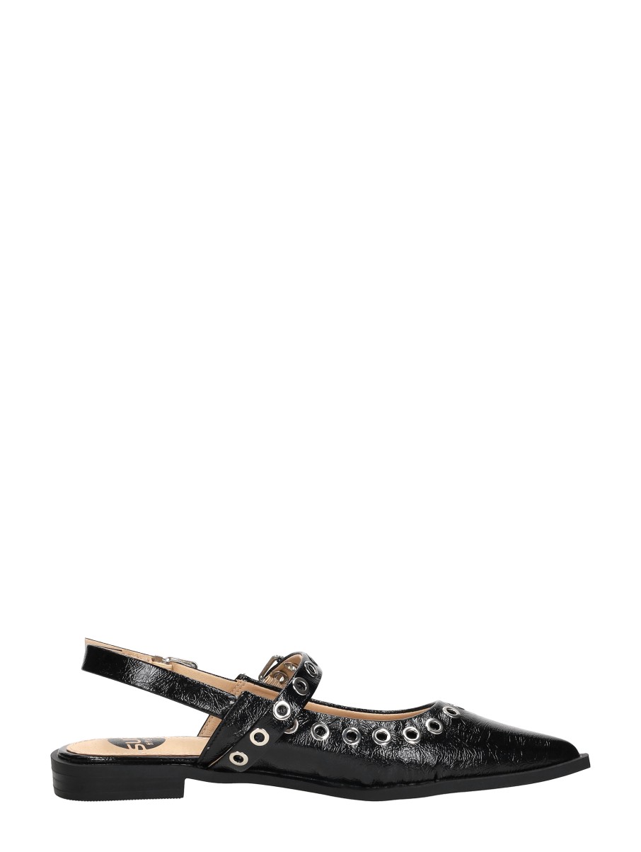 Sub55 - Slingback Zwartlak – zwart lak – foto 4 van 4