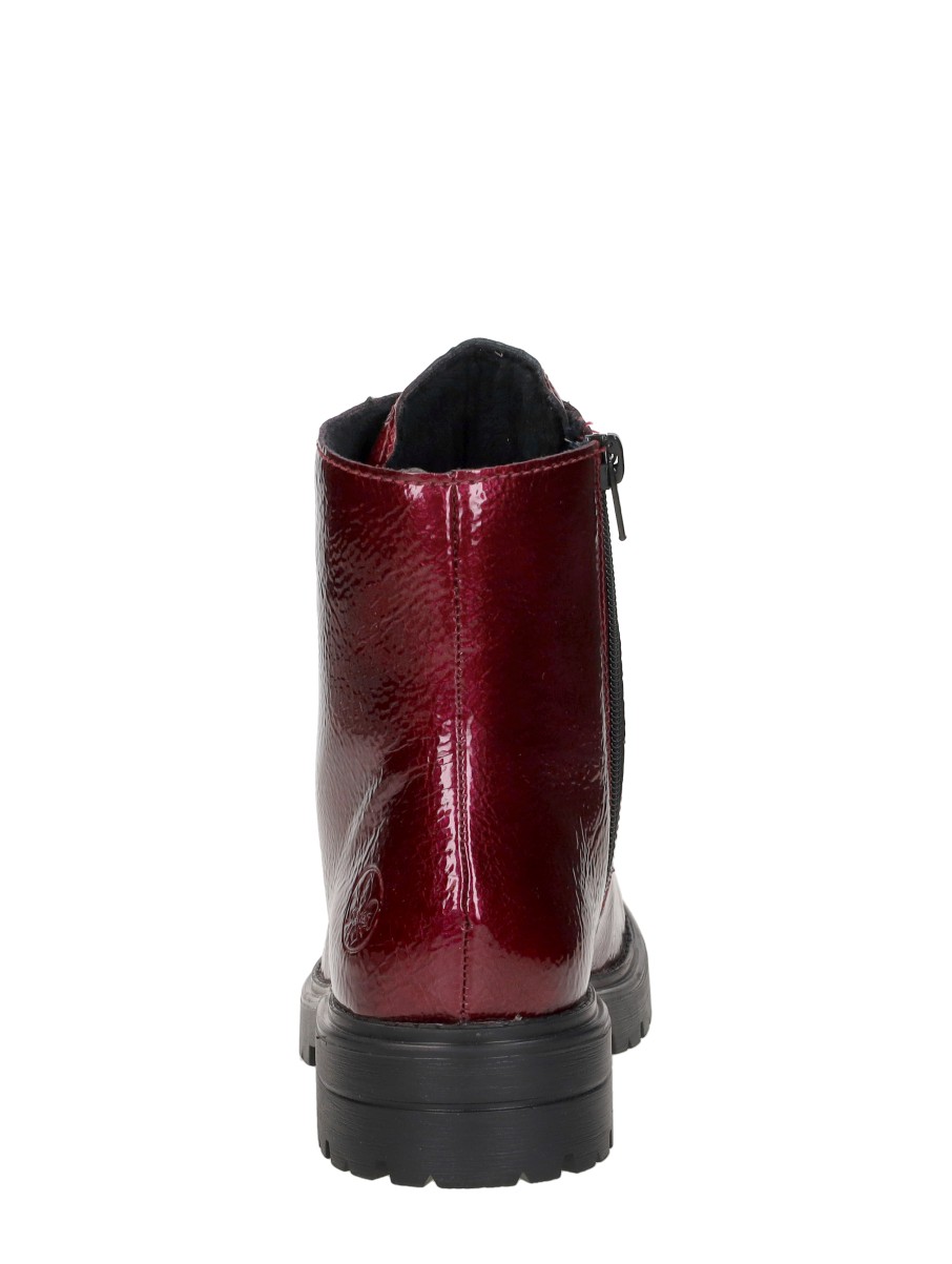 Rieker - Veterschoenen Hoog – rood – foto 3 van 4