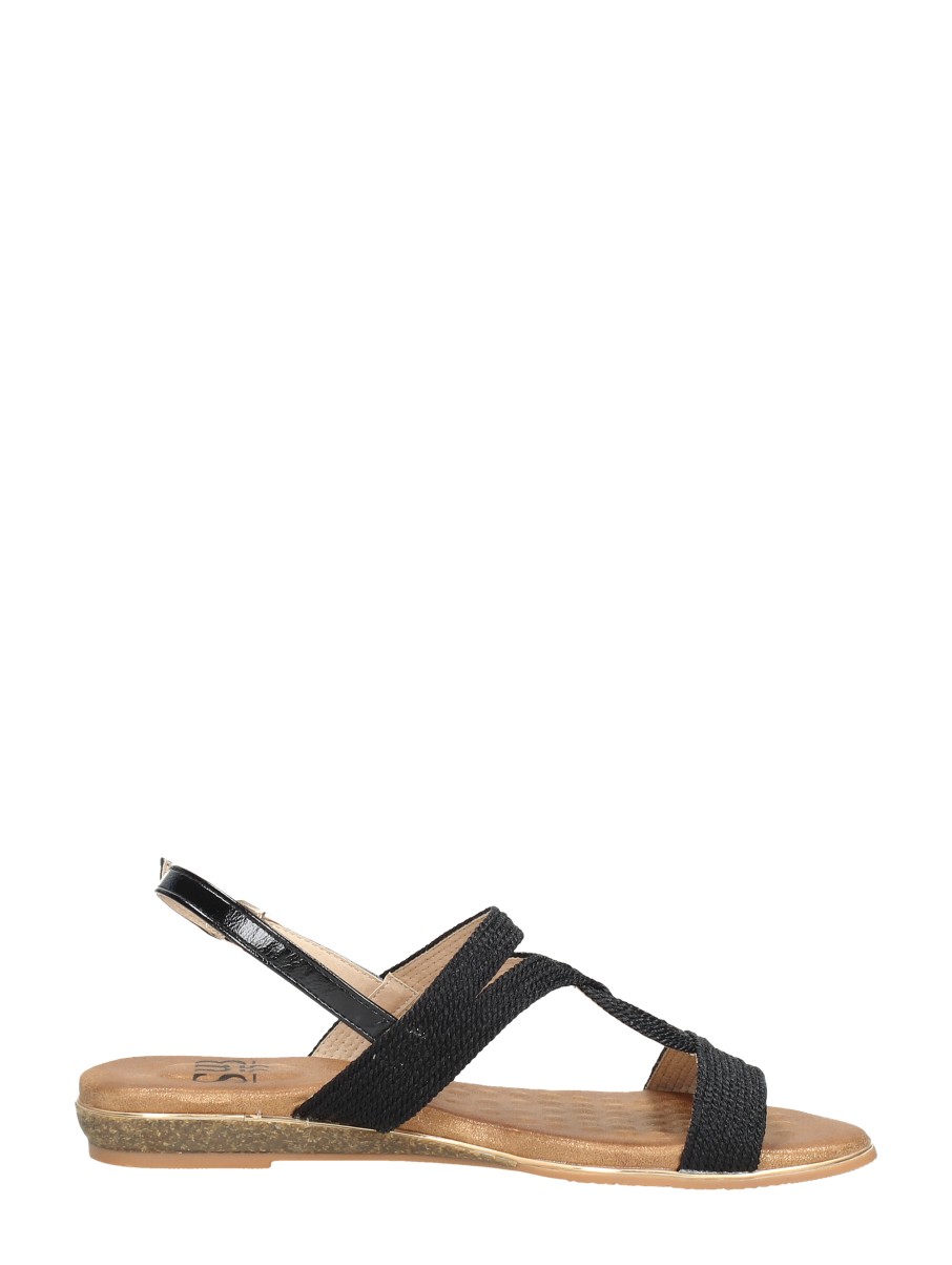 Sub55 - Sandalen Plat – zwart – foto 4 van 4