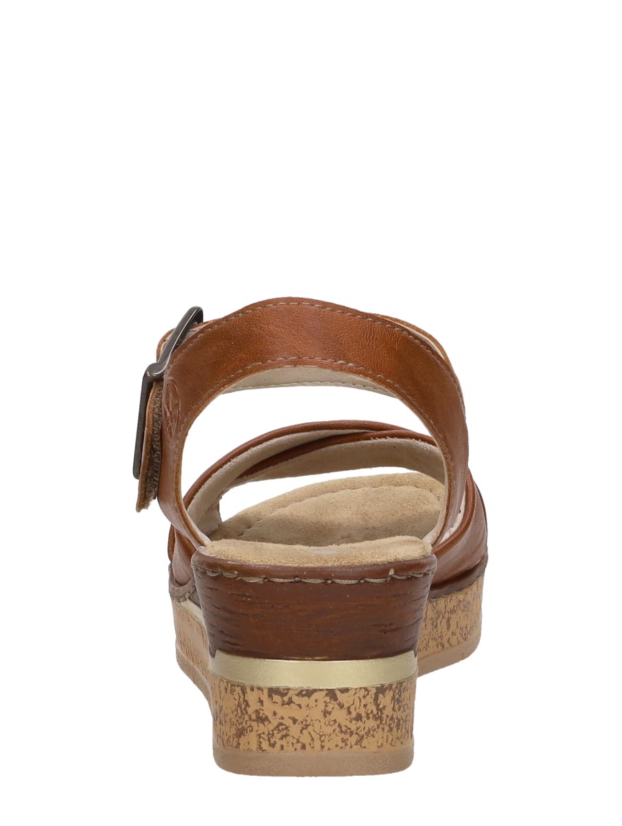 Rieker - Sandalen Hak – cognac – foto 3 van 4