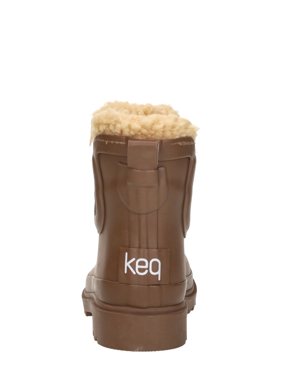 Keq - Chelsea Rainboots Fur – donkerbruin – foto 3 van 4