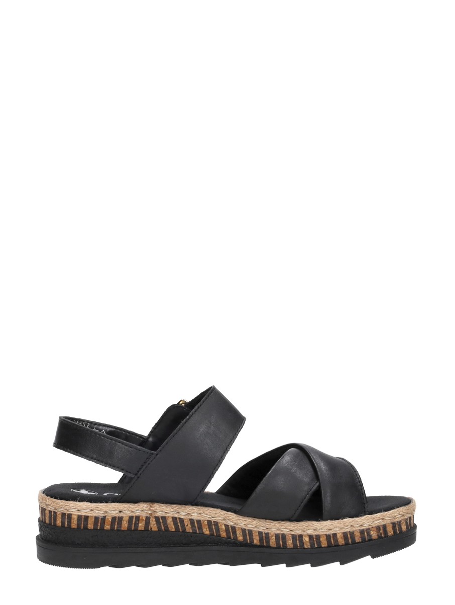 Rieker - Sandalen Plat – zwart – foto 4 van 4