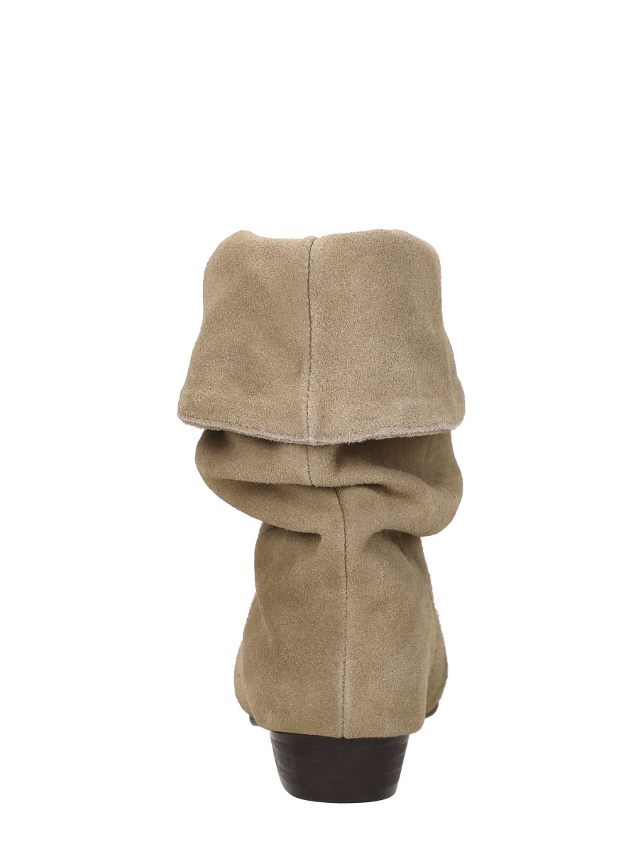Shoecolate - Enkellaarsjes Hak – beige – foto 3 van 4