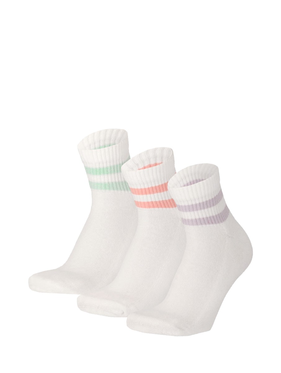 Apollo - Fashion Quarter Sportsocks 3 Pack  Kleuren schoenen – foto 2