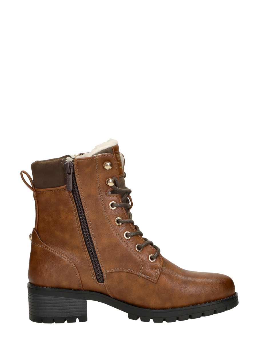 Mustang - Veterschoenen Hoog – cognac – foto 4 van 4