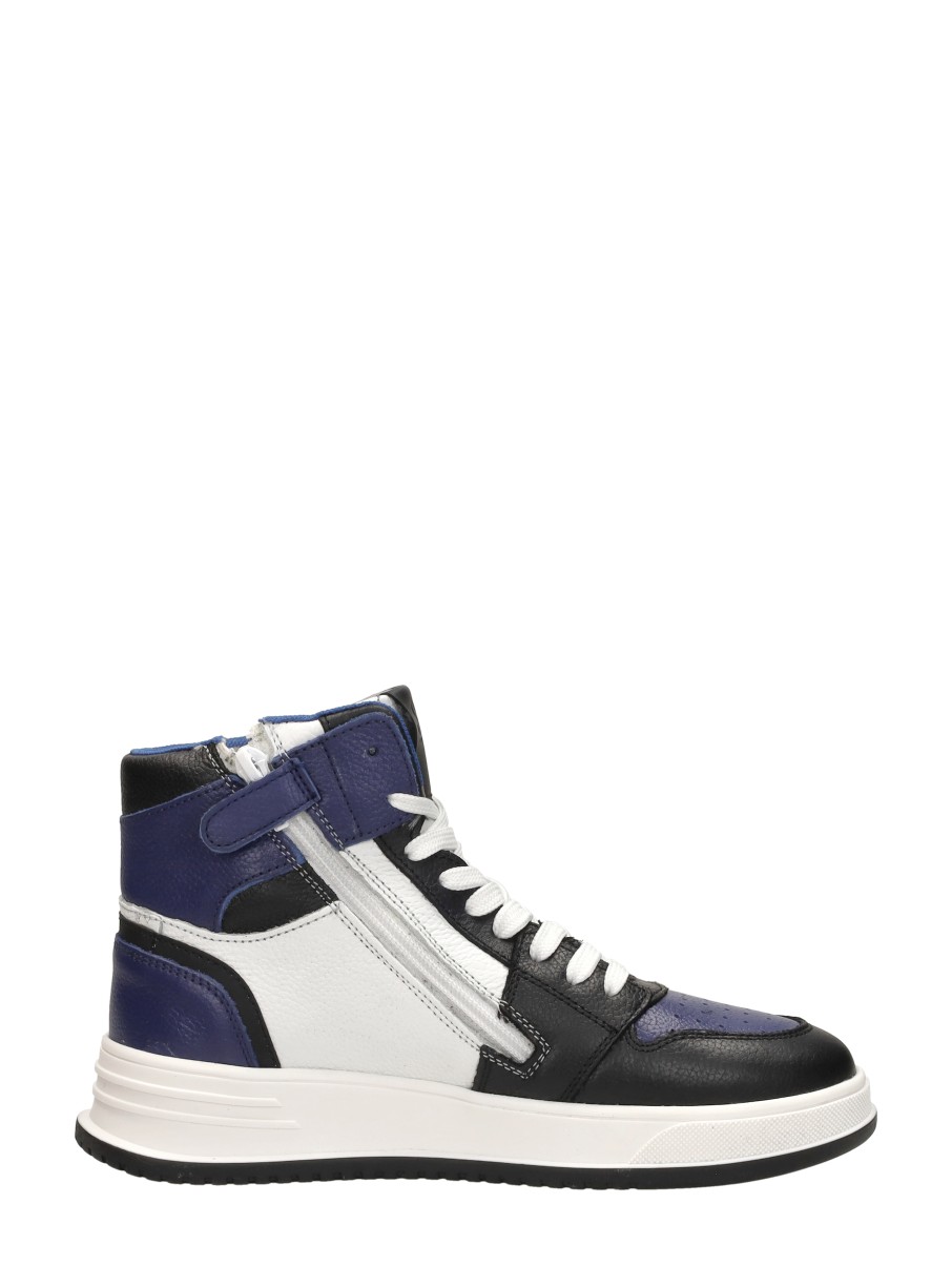 Sub55 - Veterschoenen Hoog – blauw – foto 4 van 4