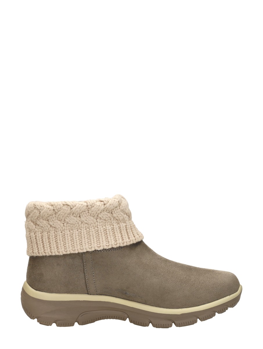 Skechers - Enkellaarsjes Plat – taupe – foto 4 van 4