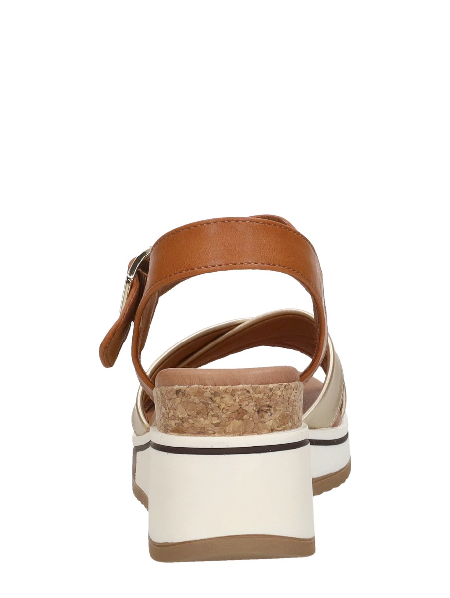 Sub55 - Sandalen Hak – cognac – foto 3 van 4