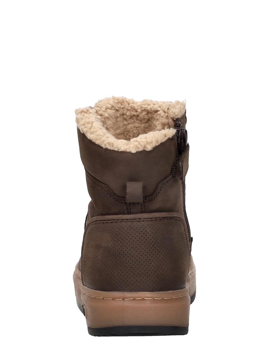Keq - Veterschoenen Hoog – donkerbruin – foto 3 van 4