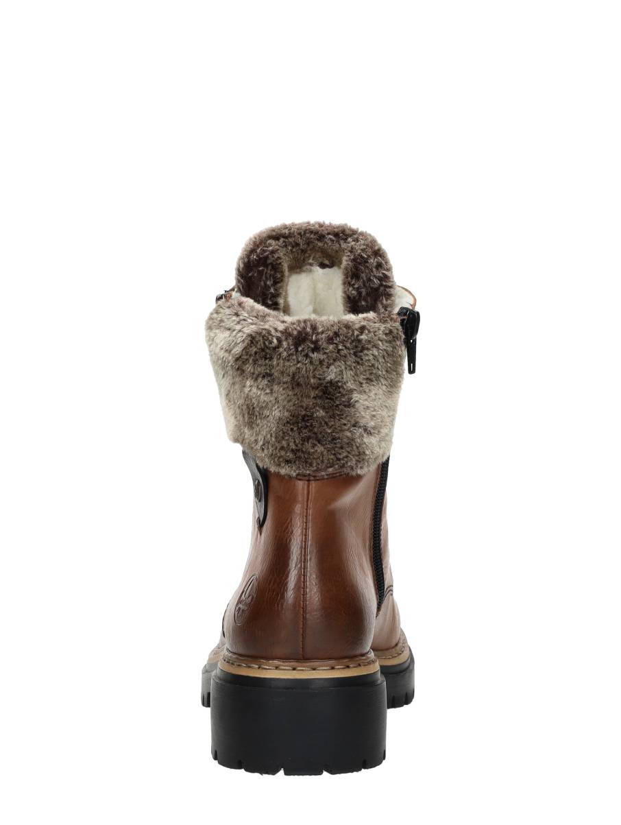 Rieker - Veterschoenen Hoog – cognac – foto 3 van 4