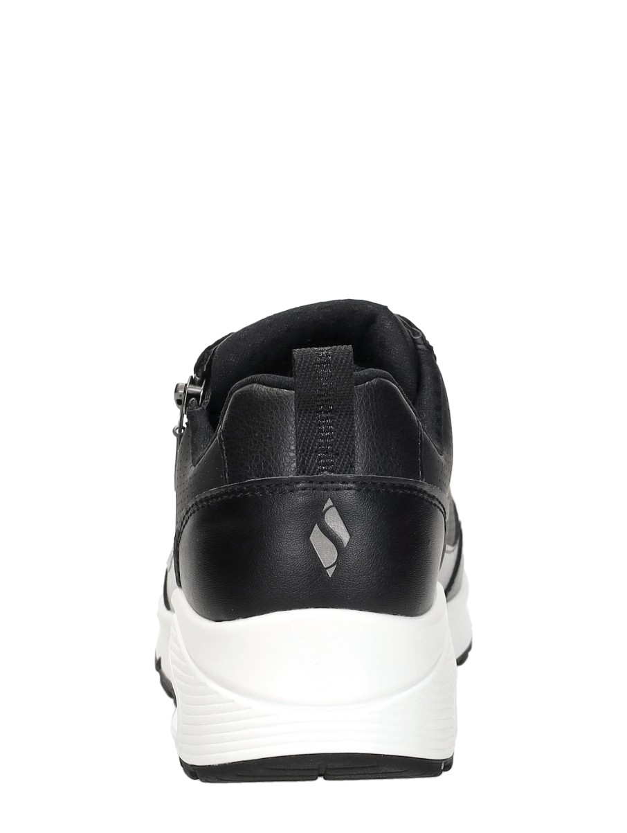 Skechers - Uno - Metallic Sliders – zwart – foto 3 van 4