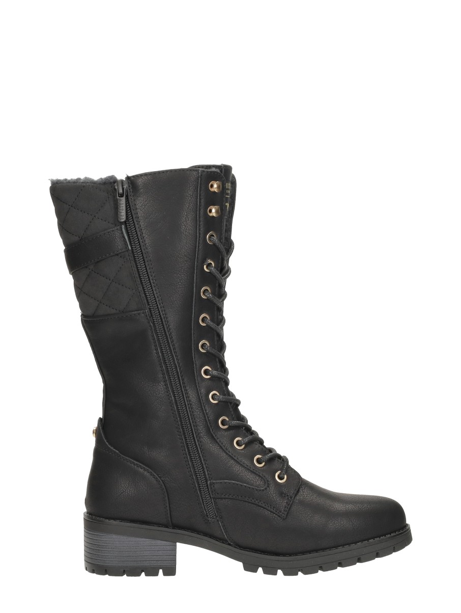 Mustang - Veterschoenen Hoog – zwart – foto 4 van 4