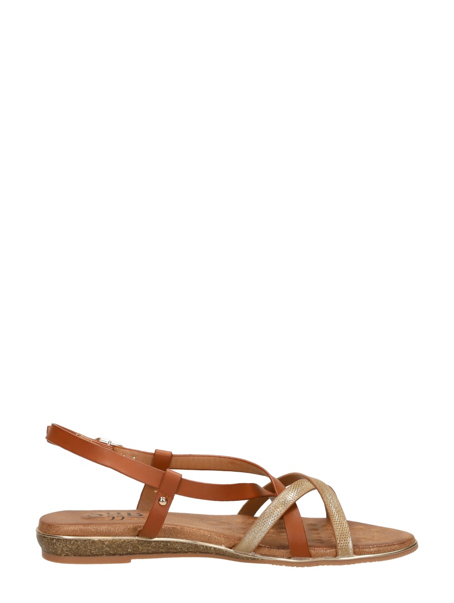 Sub55 - Sandalen Plat – cognac – foto 4 van 4