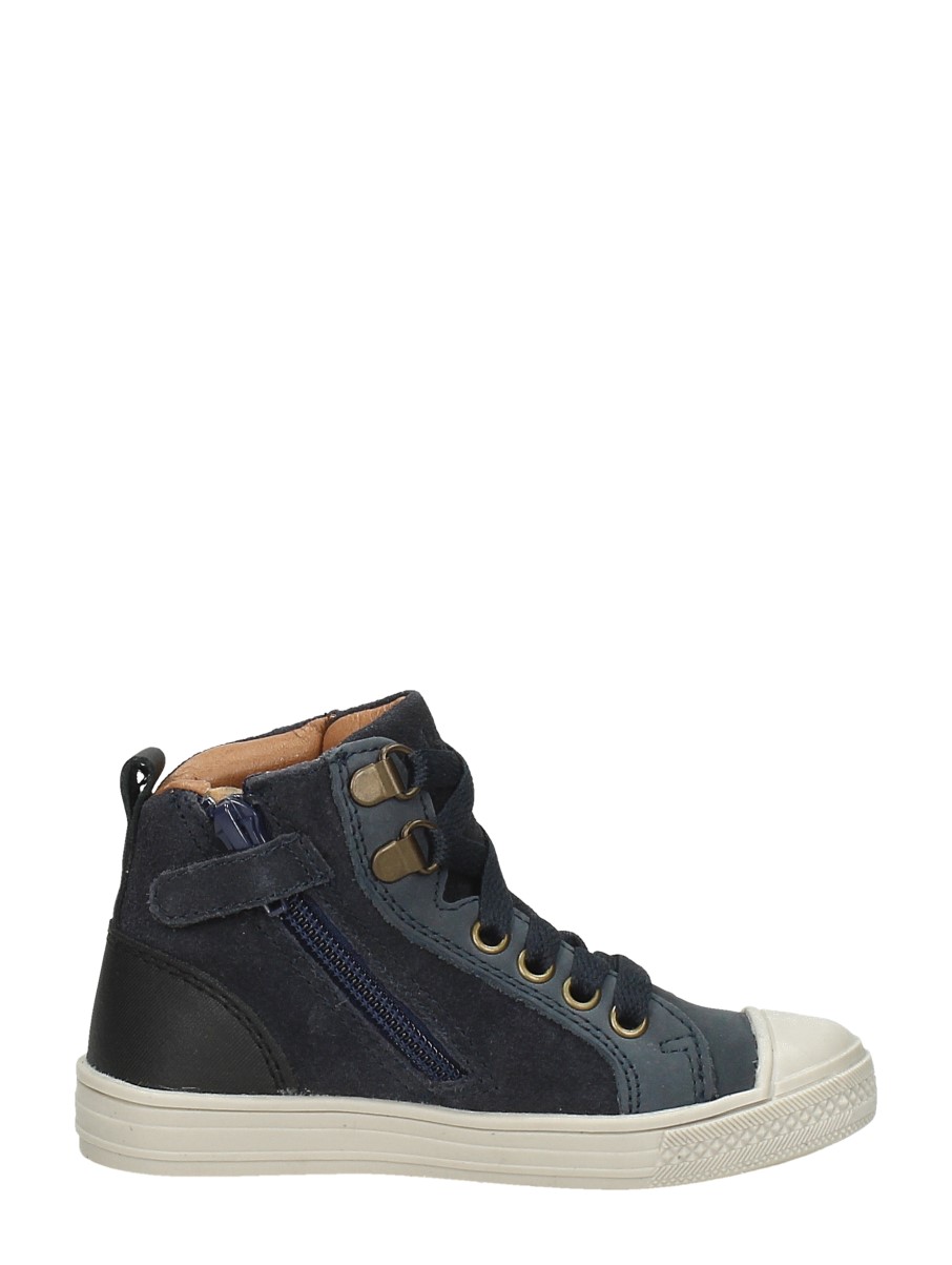Keq - Veterschoenen Hoog – blauw – foto 4 van 4