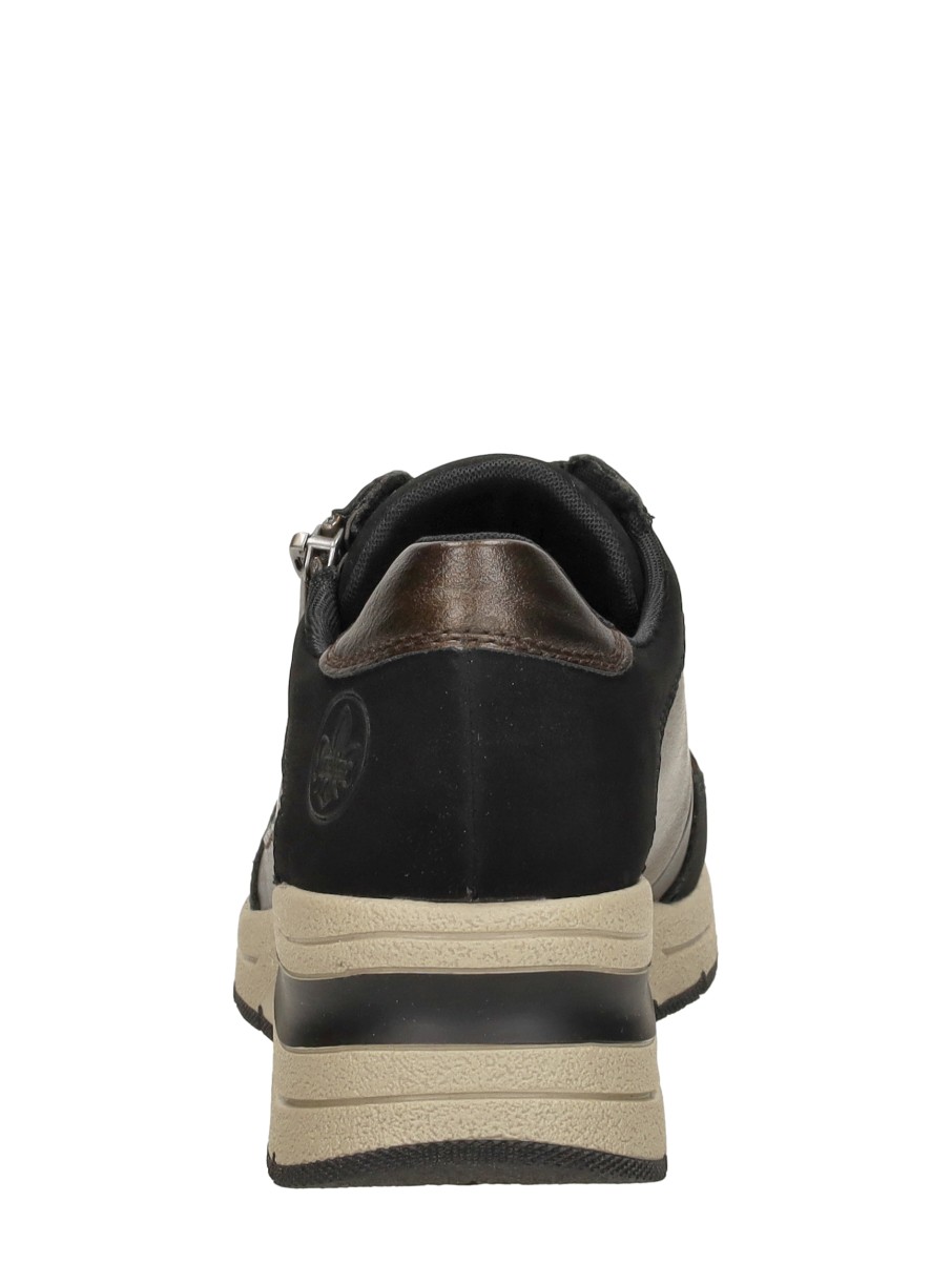 Rieker - Sneakers Laag – donkerbruin – foto 3 van 4