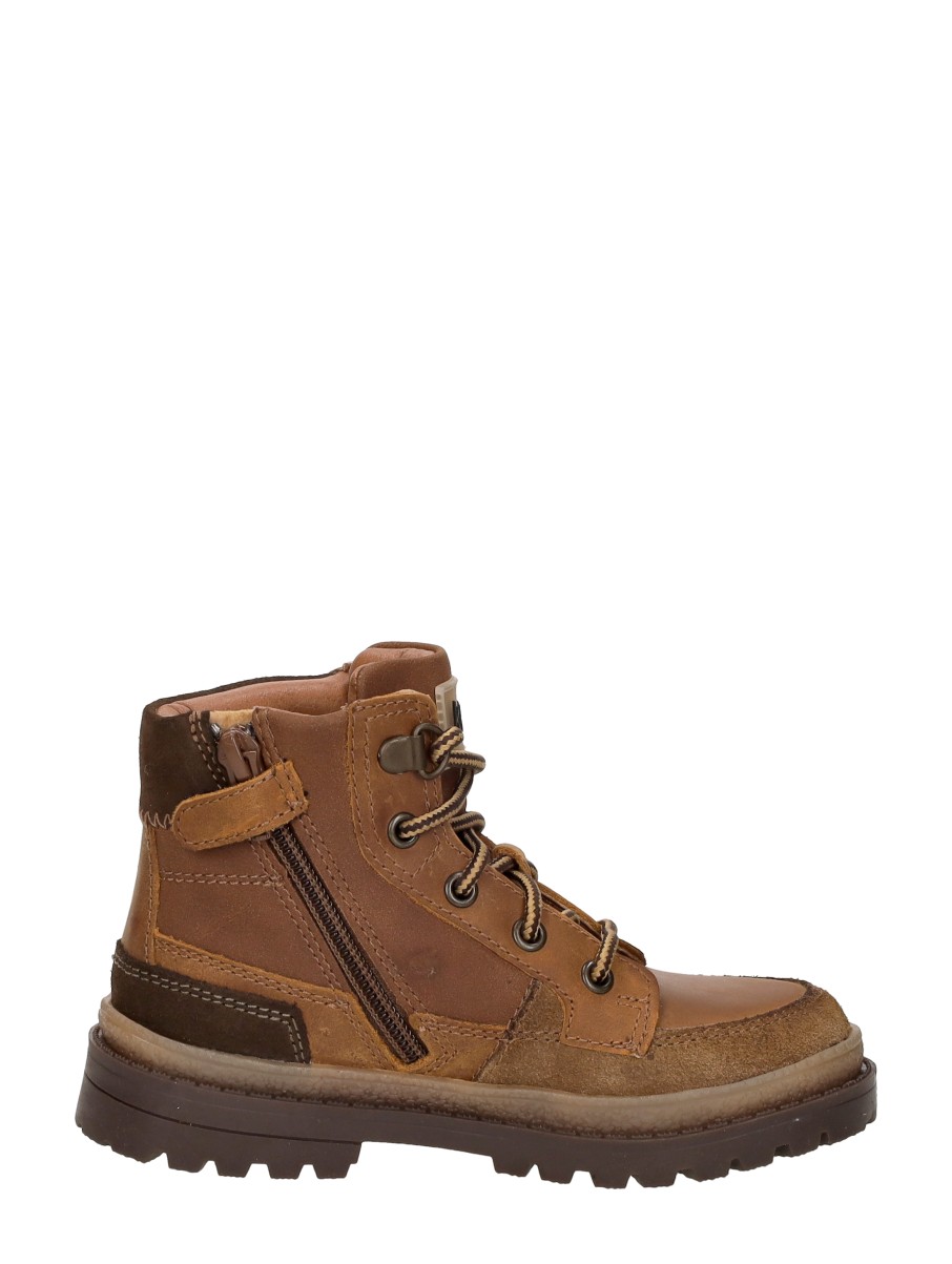 Keq - Veterschoenen Hoog – cognac – foto 4 van 4