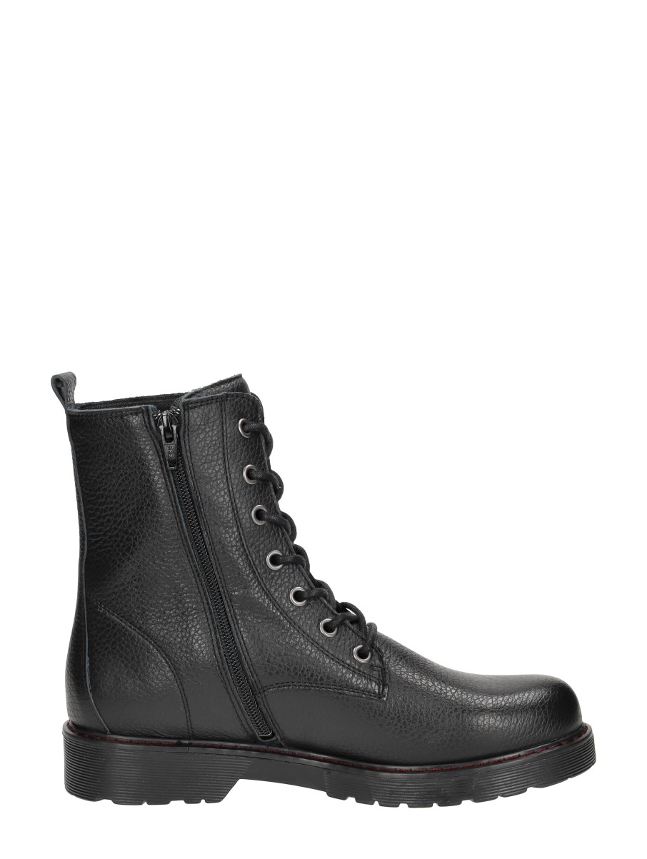 Aqa - Veterschoenen Hoog – zwart – foto 4 van 4
