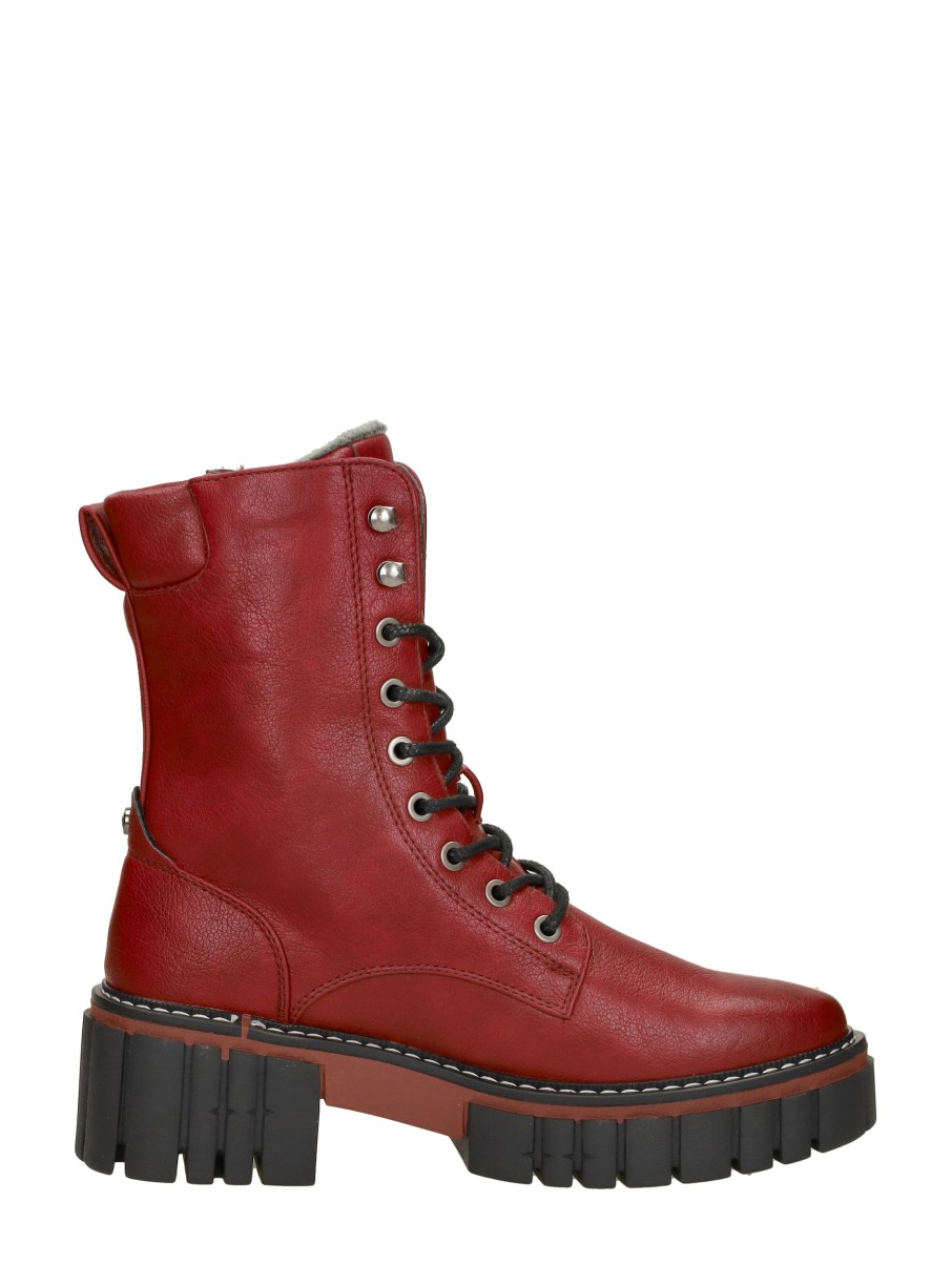 Mustang - Veterschoenen Hoog – rood – foto 4 van 4