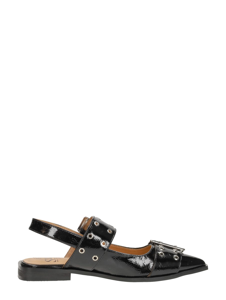 Sub55 - Slingbacks Zwartlak – zwart lak – foto 4 van 4