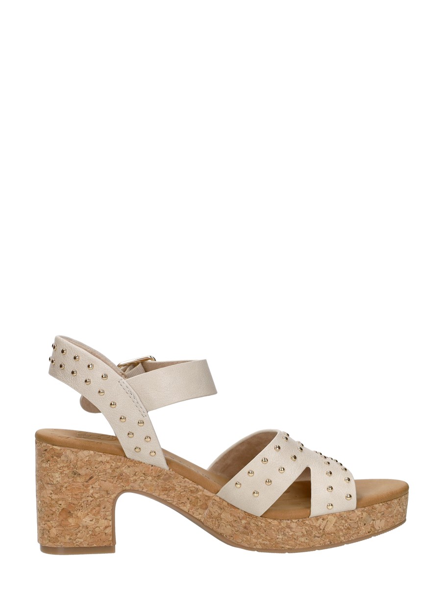 Mustang - Sandalen Hak – gebroken wit – foto 4 van 4
