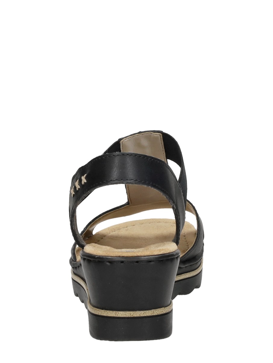 Rieker - Sandalen Hak – zwart – foto 3 van 4