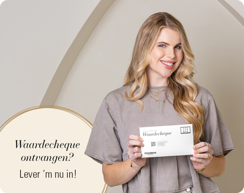 Waardecheque ontvangen?